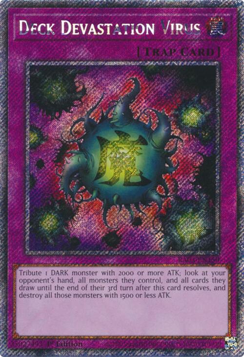 Deck Devastation Virus (Platinum Secret Rare) [RA03-EN150] Platinum Secret Rare | Card Merchant Takapuna