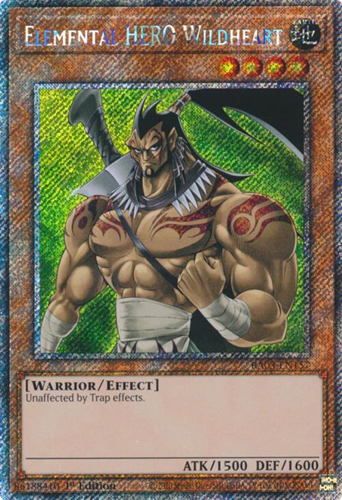 Elemental HERO Wildheart (Platinum Secret Rare) [RA03-EN157] Platinum Secret Rare | Card Merchant Takapuna
