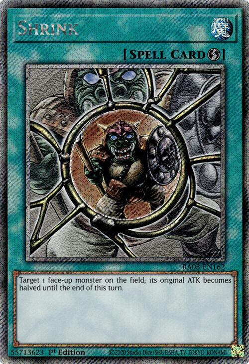 Shrink (Platinum Secret Rare) [RA03-EN162] Platinum Secret Rare | Card Merchant Takapuna