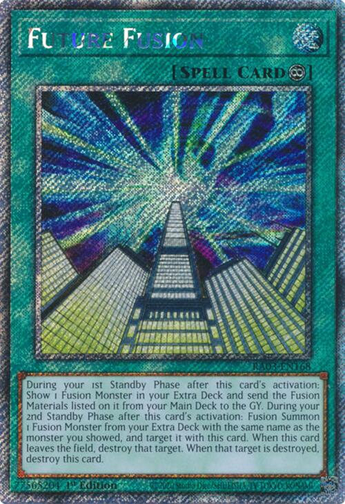 Future Fusion (Platinum Secret Rare) [RA03-EN168] Platinum Secret Rare | Card Merchant Takapuna