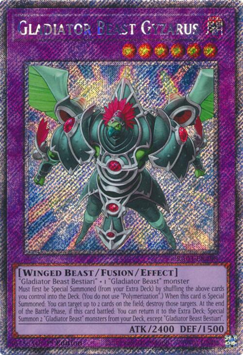 Gladiator Beast Gyzarus (Platinum Secret Rare) [RA03-EN198] Platinum Secret Rare | Card Merchant Takapuna