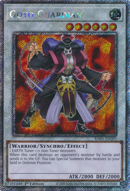 Goyo Guardian (Platinum Secret Rare) [RA03-EN202] Platinum Secret Rare | Card Merchant Takapuna