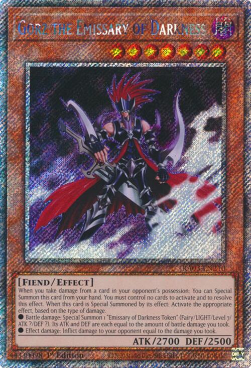 Gorz the Emissary of Darkness (Platinum Secret Rare) [RA03-EN210] Platinum Secret Rare | Card Merchant Takapuna