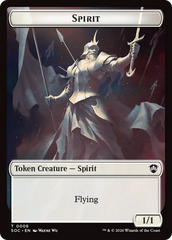 Spirit (0006) // Illusion Double-Sided Token [Secrets of Strixhaven Commander Tokens] | Card Merchant Takapuna