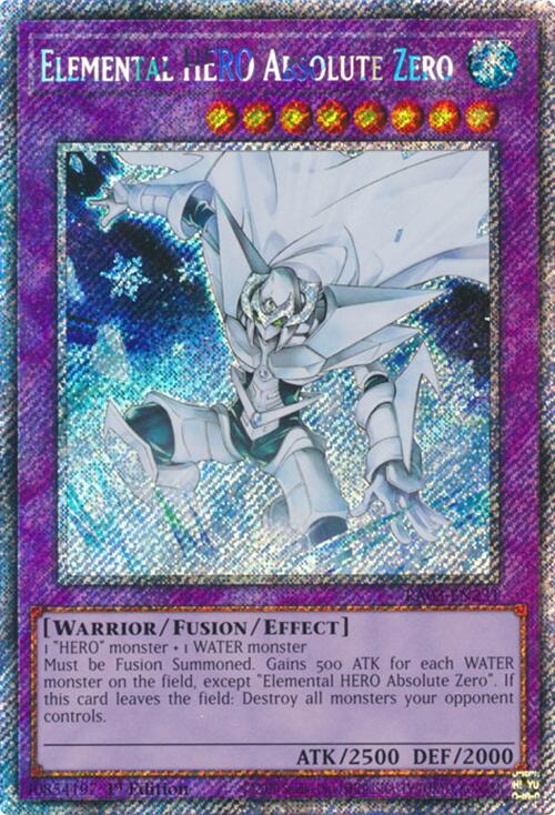 Elemental HERO Absolute Zero (Platinum Secret Rare) [RA03-EN231] Platinum Secret Rare | Card Merchant Takapuna