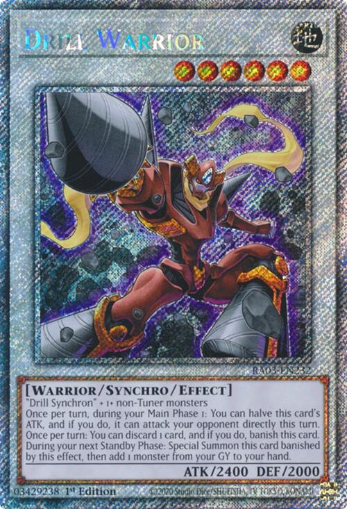 Drill Warrior (Platinum Secret Rare) [RA03-EN232] Platinum Secret Rare | Card Merchant Takapuna