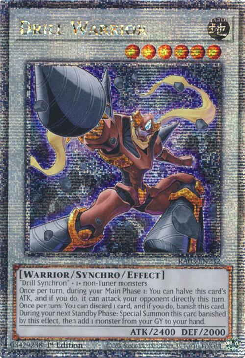Drill Warrior (Quarter Century Secret Rare) [RA03-EN232] Quarter Century Secret Rare | Card Merchant Takapuna