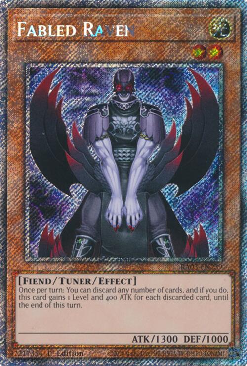 Fabled Raven (Platinum Secret Rare) [RA03-EN239] Platinum Secret Rare | Card Merchant Takapuna