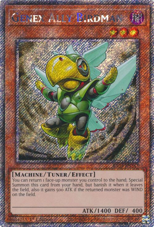Genex Ally Birdman (Platinum Secret Rare) [RA03-EN247] Platinum Secret Rare | Card Merchant Takapuna