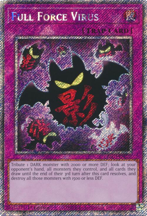 Full Force Virus (Platinum Secret Rare) [RA03-EN267] Platinum Secret Rare | Card Merchant Takapuna