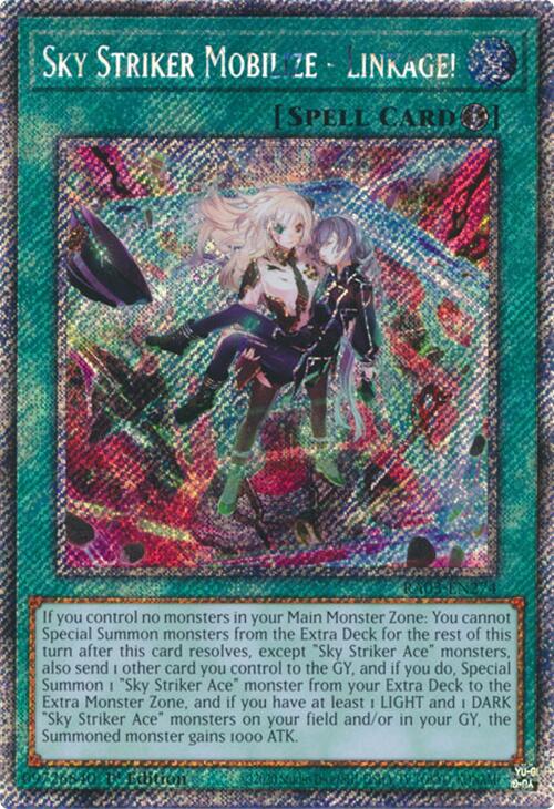 Sky Striker Mobilize - Linkage! (Platinum Secret Rare) [RA03-EN274] Platinum Secret Rare | Card Merchant Takapuna