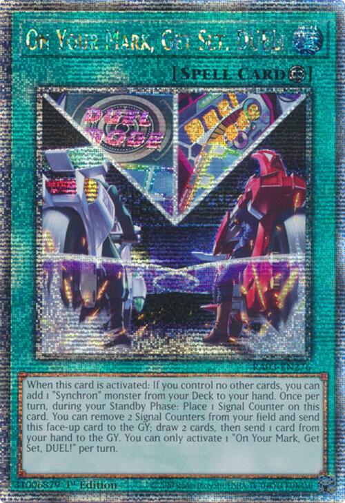 On Your Mark, Get Set, DUEL! (Quarter Century Secret Rare) [RA03-EN276] Quarter Century Secret Rare | Card Merchant Takapuna