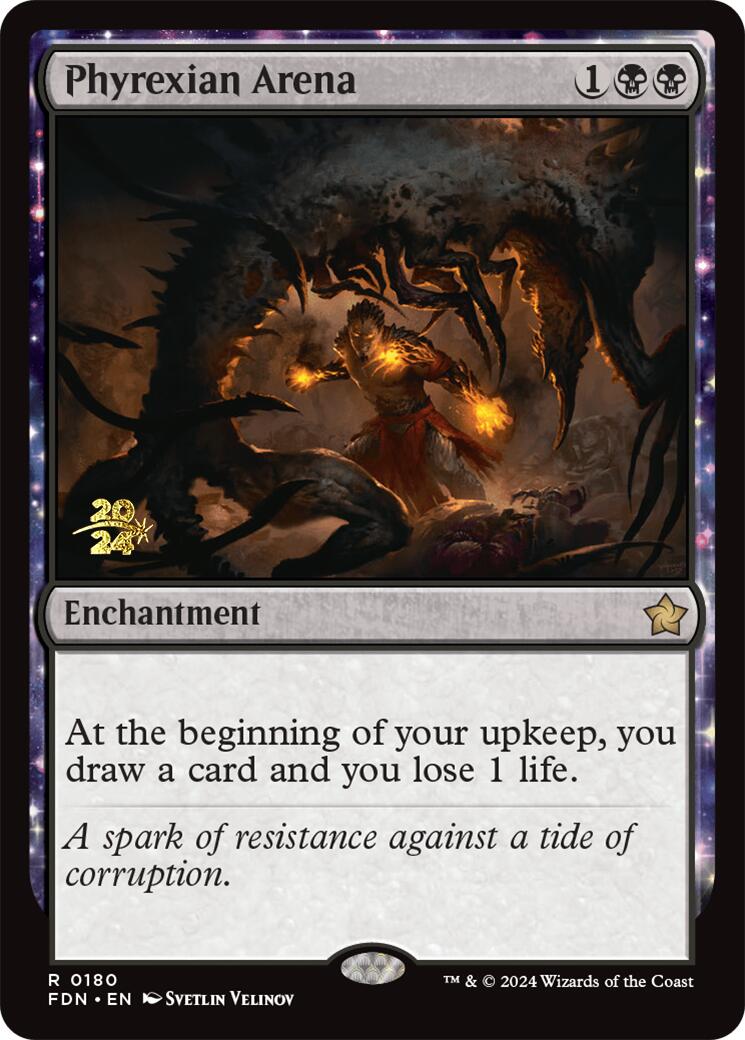 Phyrexian Arena [Foundations Prerelease Promos] | Card Merchant Takapuna