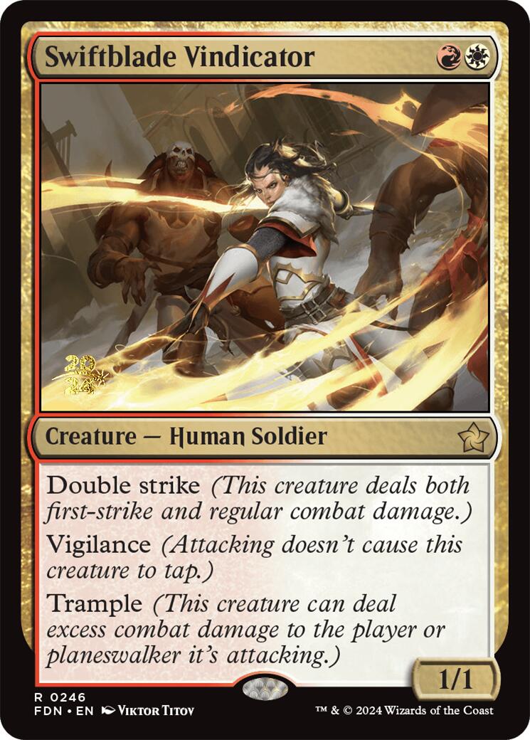 Swiftblade Vindicator [Foundations Prerelease Promos] | Card Merchant Takapuna