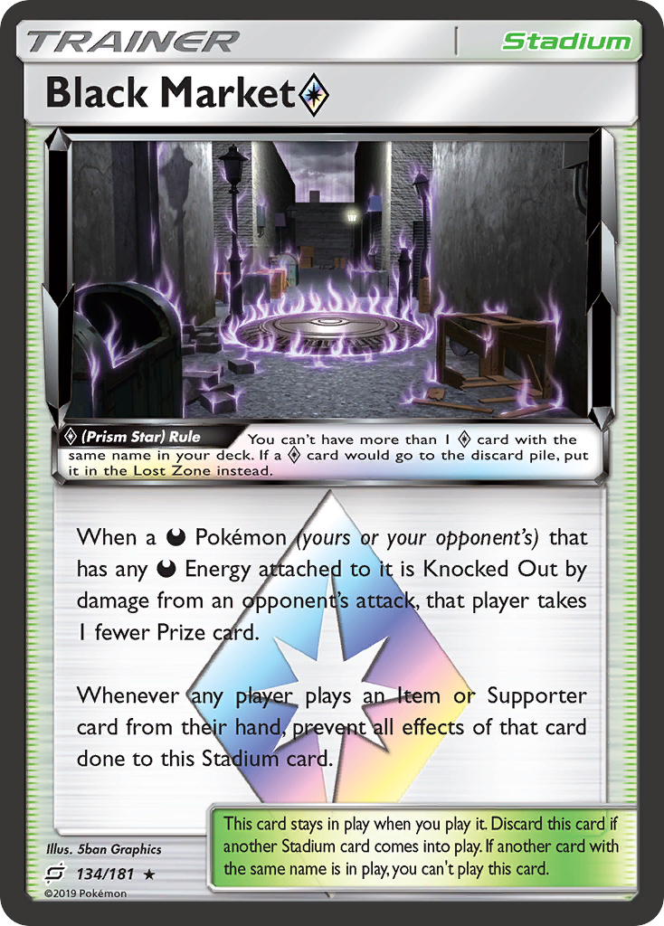 Black Market (134/181) (Prism Star) [Sun & Moon: Team Up] | Card Merchant Takapuna