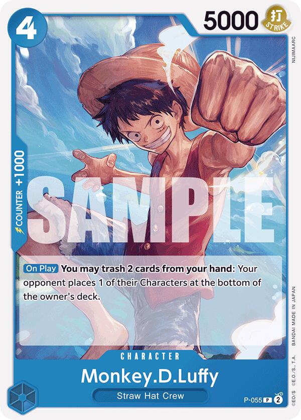 Monkey.D.Luffy (P-055) (Reprint) [Premium Booster -The Best-] | Card Merchant Takapuna