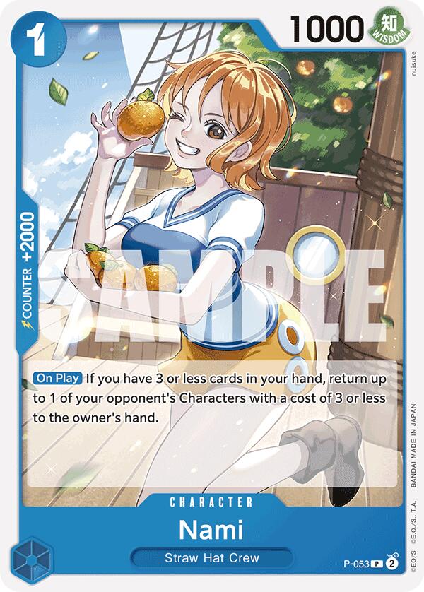 Nami (P-053) (Reprint) [Premium Booster -The Best-] | Card Merchant Takapuna