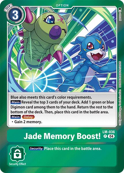 Jade Memory Boost! [LM-036] [Special Limited Set] | Card Merchant Takapuna
