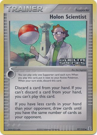 Holon Scientist (97/113) (Stamped) [EX: Delta Species] | Card Merchant Takapuna