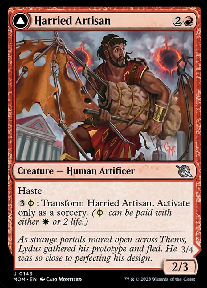 Harried Artisan // Phyrexian Skyflayer [March of the Machine] | Card Merchant Takapuna