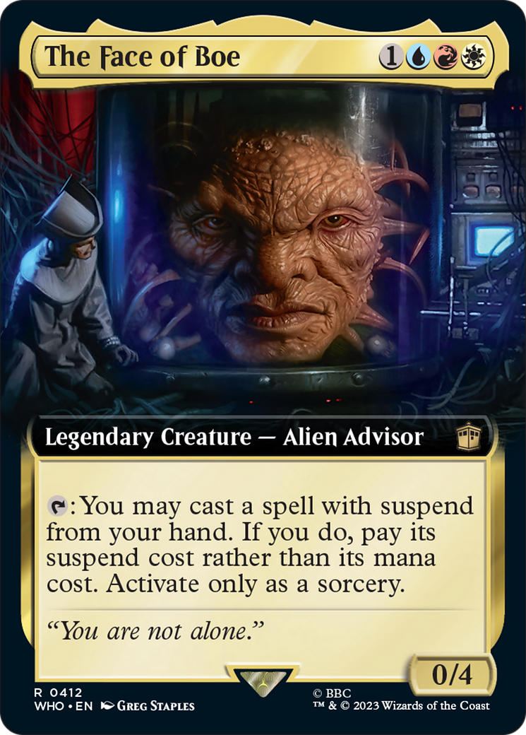 The Face of Boe (Extended Art) [Doctor Who] | Card Merchant Takapuna