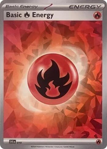 Basic Fire Energy (010) (Cracked Ice Holo) [Scarlet & Violet: Stellar Crown] | Card Merchant Takapuna