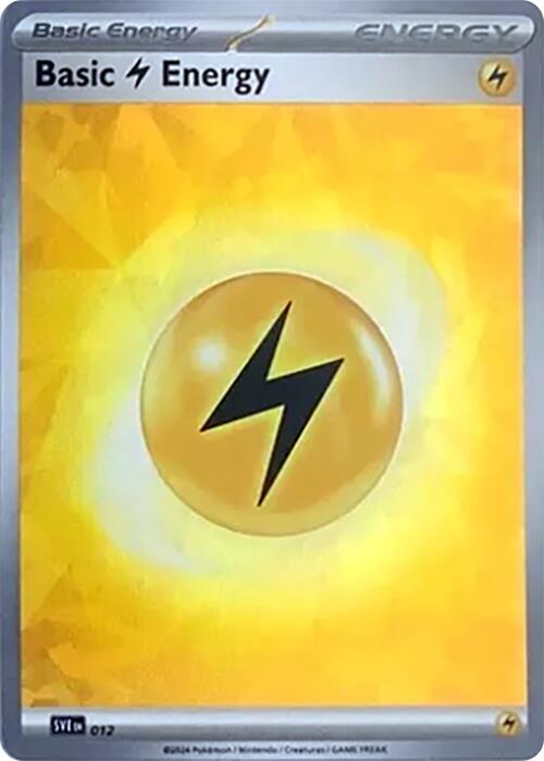 Basic Lightning Energy (012) (Cracked Ice Holo) [Scarlet & Violet: Stellar Crown] | Card Merchant Takapuna
