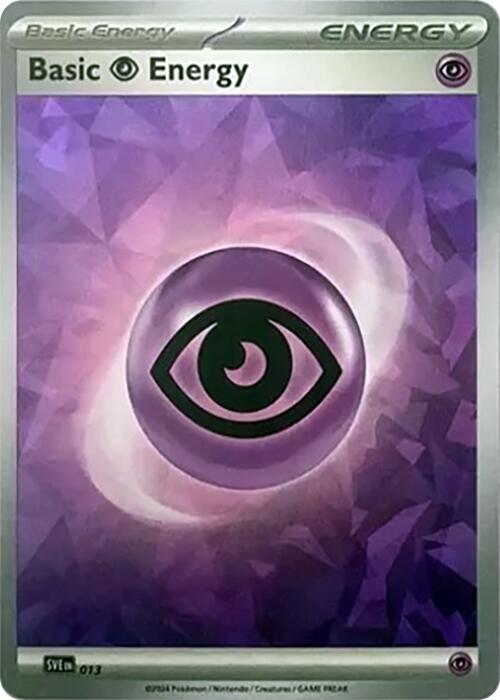 Basic Psychic Energy (013) (Cracked Ice Holo) [Scarlet & Violet: Stellar Crown] | Card Merchant Takapuna