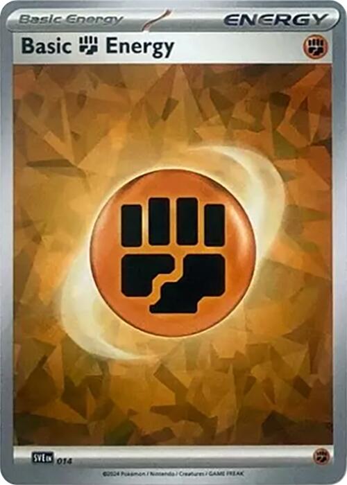 Basic Fighting Energy (014) (Cracked Ice Holo) [Scarlet & Violet: Stellar Crown] | Card Merchant Takapuna