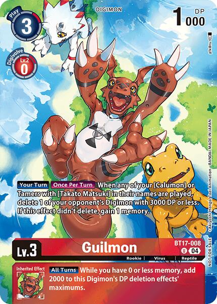 Guilmon [BT17-008] (Legend Pack 2024 Box Topper) [Chain of Liberation] | Card Merchant Takapuna