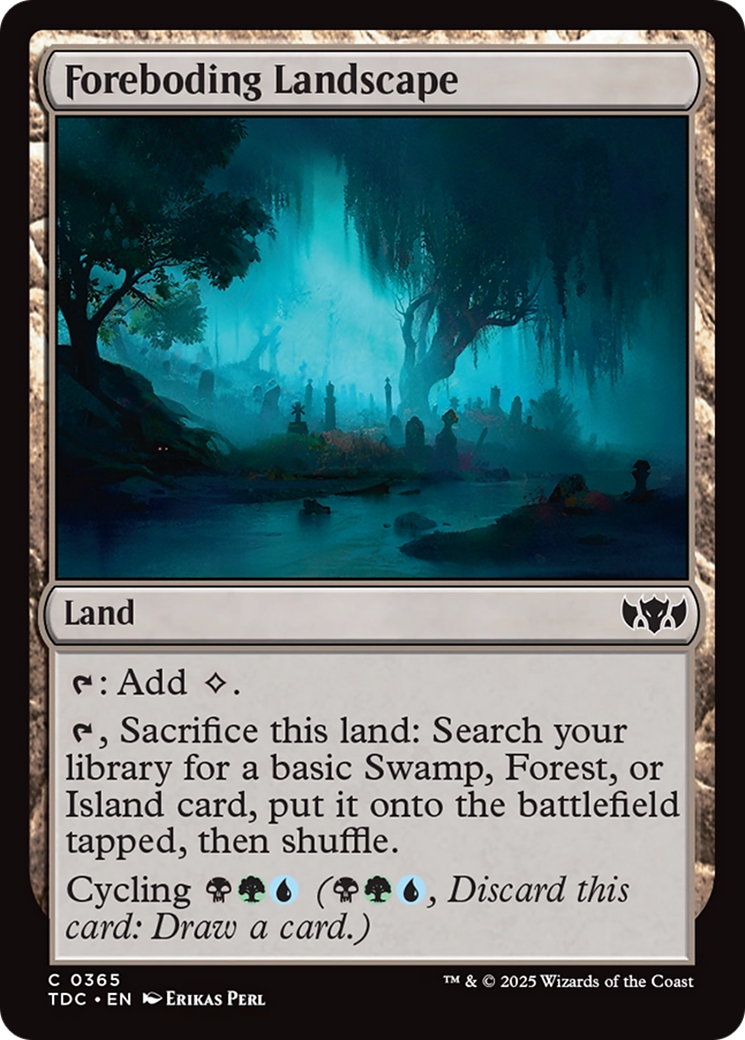Foreboding Landscape [Tarkir: Dragonstorm Commander] | Card Merchant Takapuna