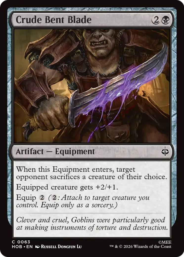 Crude Bent Blade [The Hobbit] | Card Merchant Takapuna