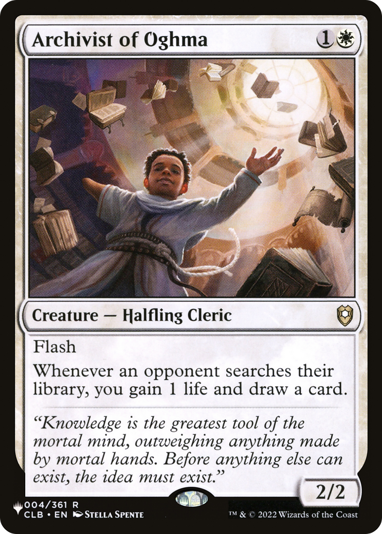 Archivist of Oghma [The List] | Card Merchant Takapuna