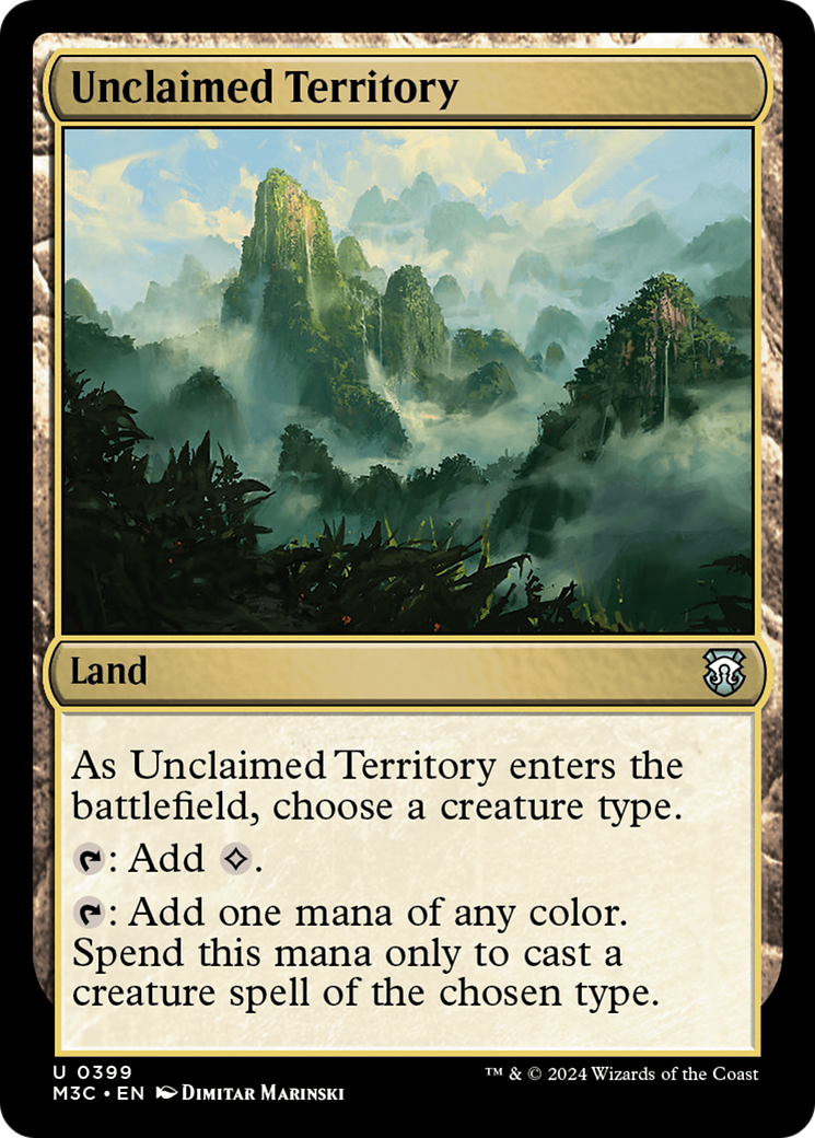 Unclaimed Territory (Ripple Foil) [Modern Horizons 3 Commander] | Card Merchant Takapuna