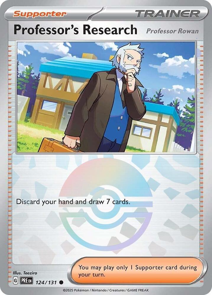 Professor's Research (124/131) [Professor Rowan] (Poke Ball Pattern) [Scarlet & Violet: Prismatic Evolutions] | Card Merchant Takapuna