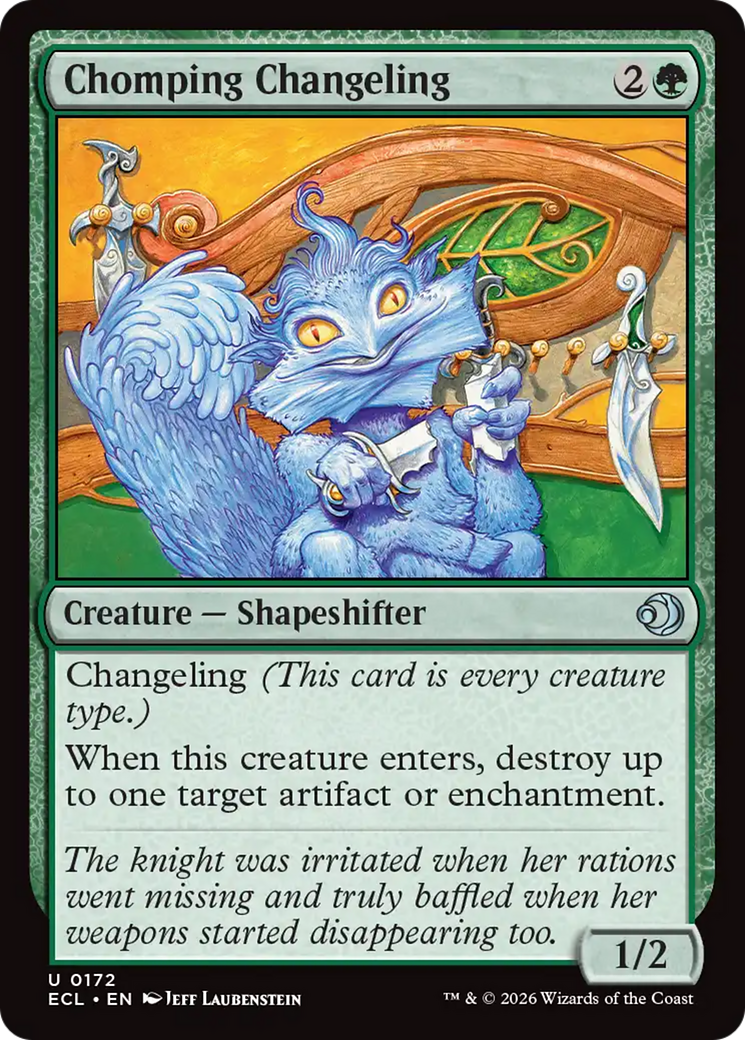 Chomping Changeling [Lorwyn Eclipsed] | Card Merchant Takapuna