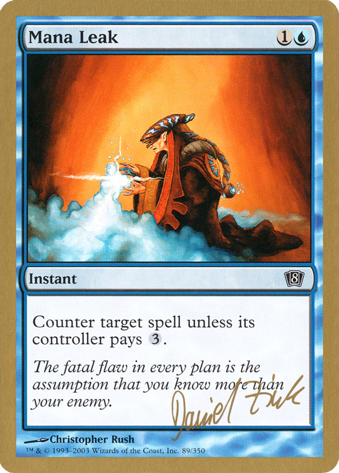 Mana Leak (Daniel Zink) [World Championship Decks 2003] | Card Merchant Takapuna