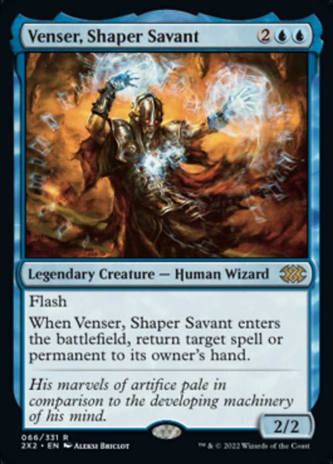 Venser, Shaper Savant [Double Masters 2022] | Card Merchant Takapuna