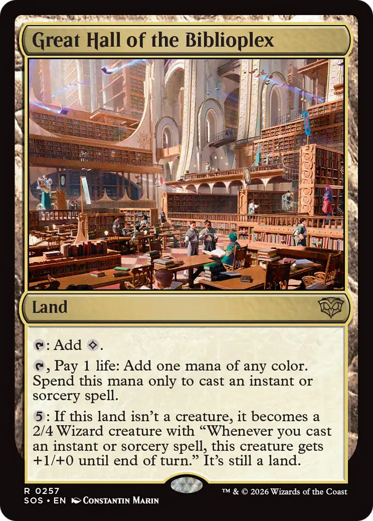 Great Hall of the Biblioplex [Secrets of Strixhaven] | Card Merchant Takapuna