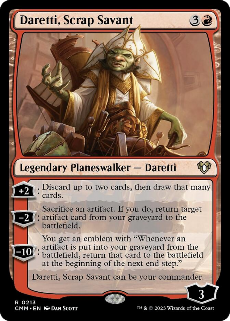 Daretti, Scrap Savant [Commander Masters] | Card Merchant Takapuna
