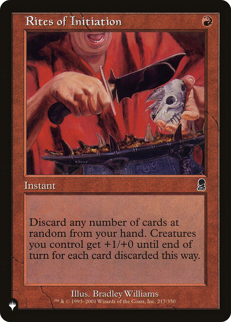 Rites of Initiation [The List] | Card Merchant Takapuna