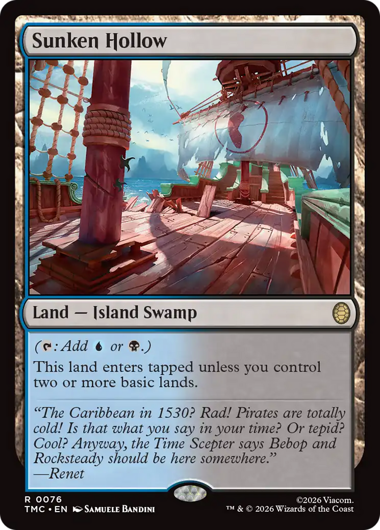 Sunken Hollow [Teenage Mutant Ninja Turtles Commander] | Card Merchant Takapuna