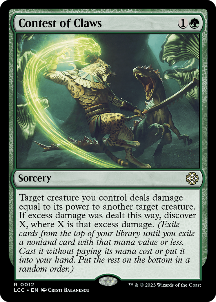 Contest of Claws [The Lost Caverns of Ixalan Commander] | Card Merchant Takapuna