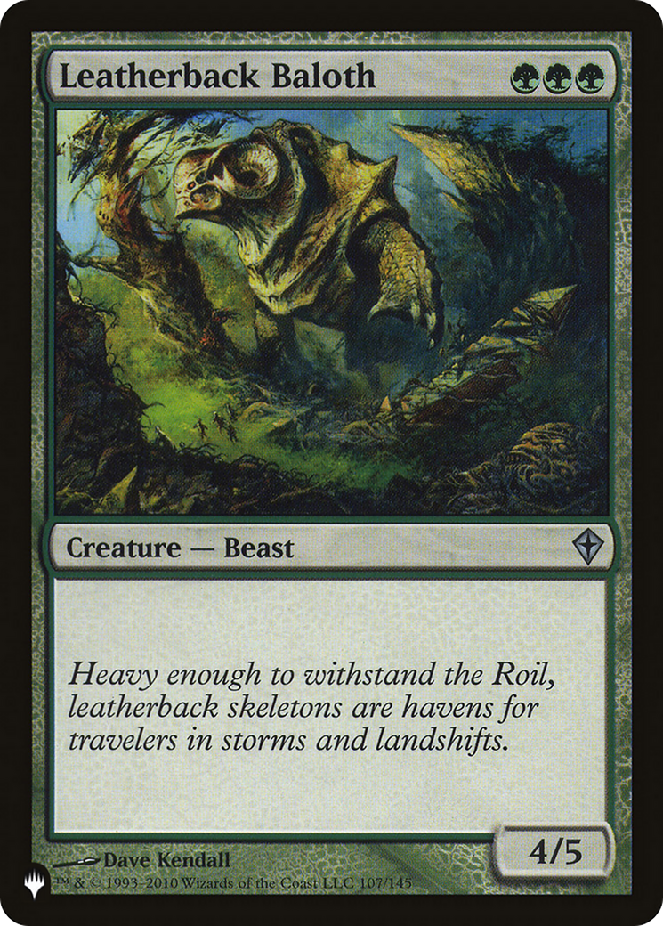 Leatherback Baloth [The List] | Card Merchant Takapuna