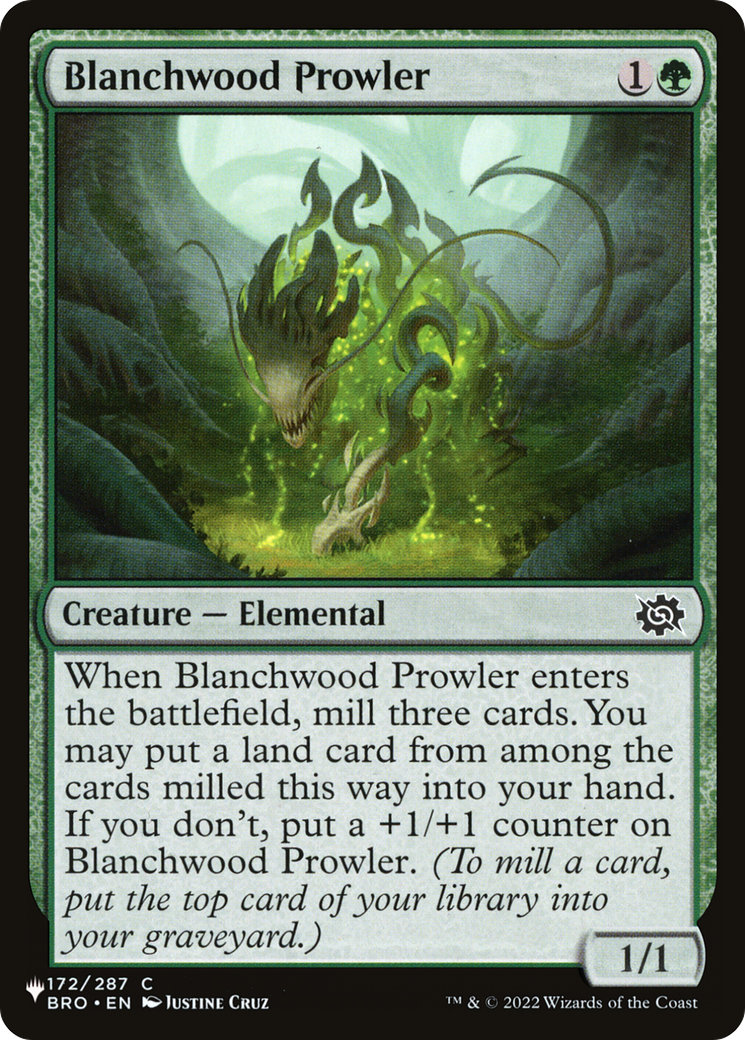 Blanchwood Prowler [The List] | Card Merchant Takapuna