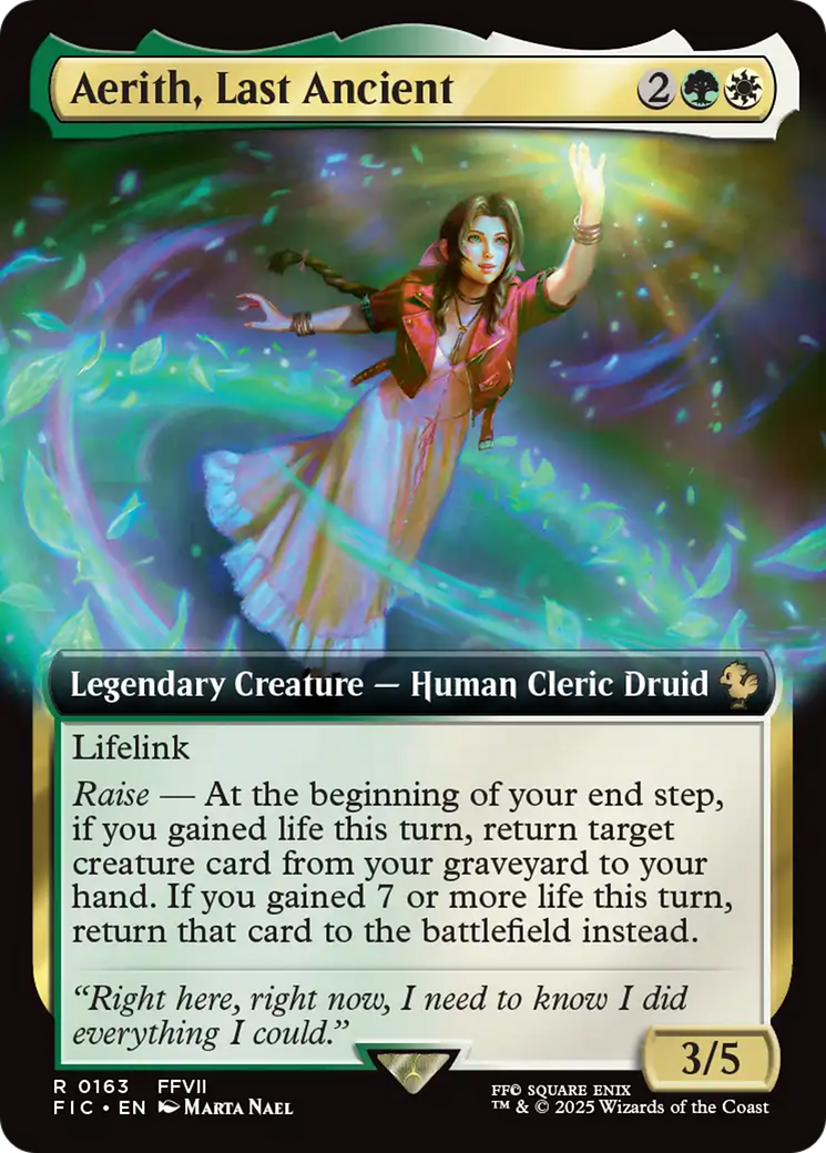 Aerith, Last Ancient (Extended Art) [FINAL FANTASY Commander] | Card Merchant Takapuna