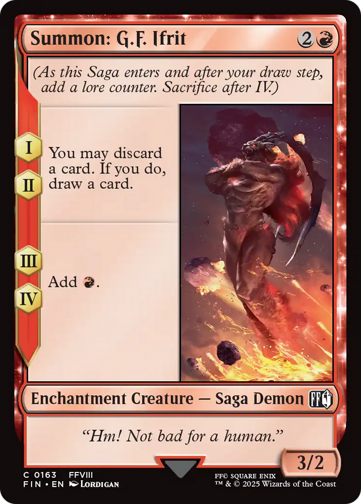 Summon: G.F. Ifrit [FINAL FANTASY] | Card Merchant Takapuna