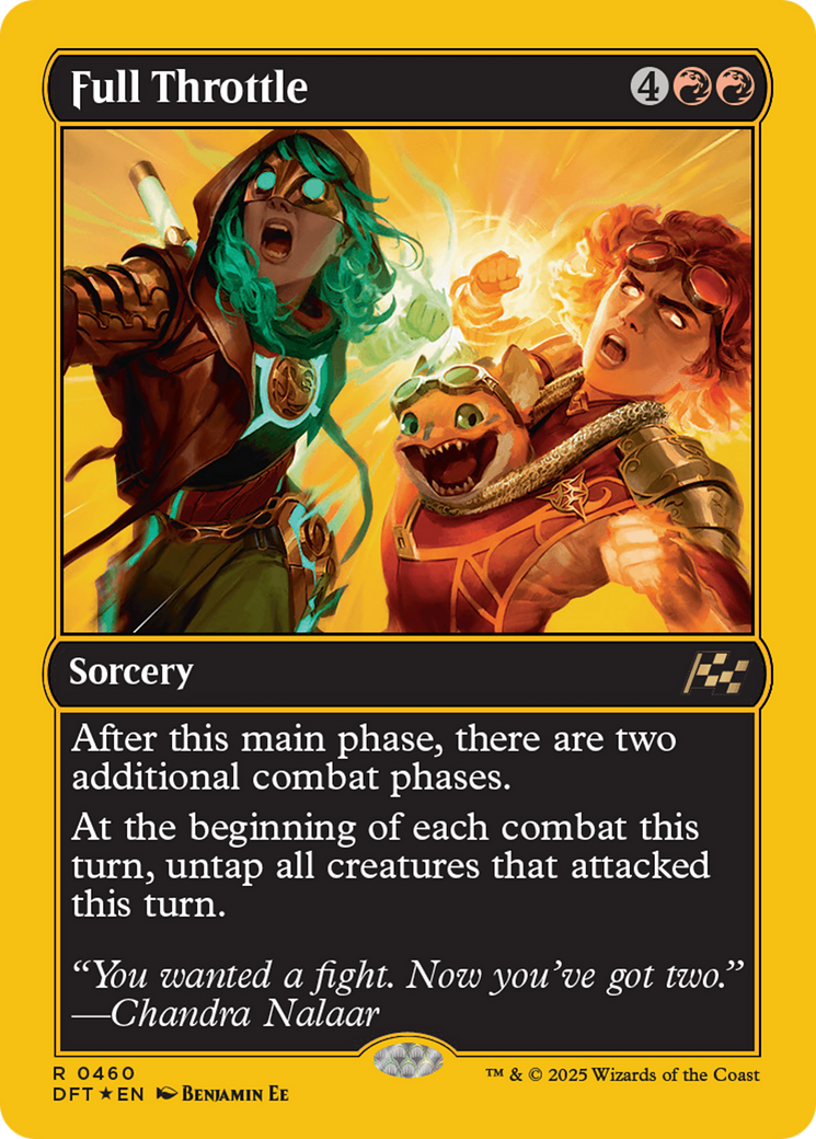 Full Throttle (First-Place Foil) [Aetherdrift] | Card Merchant Takapuna