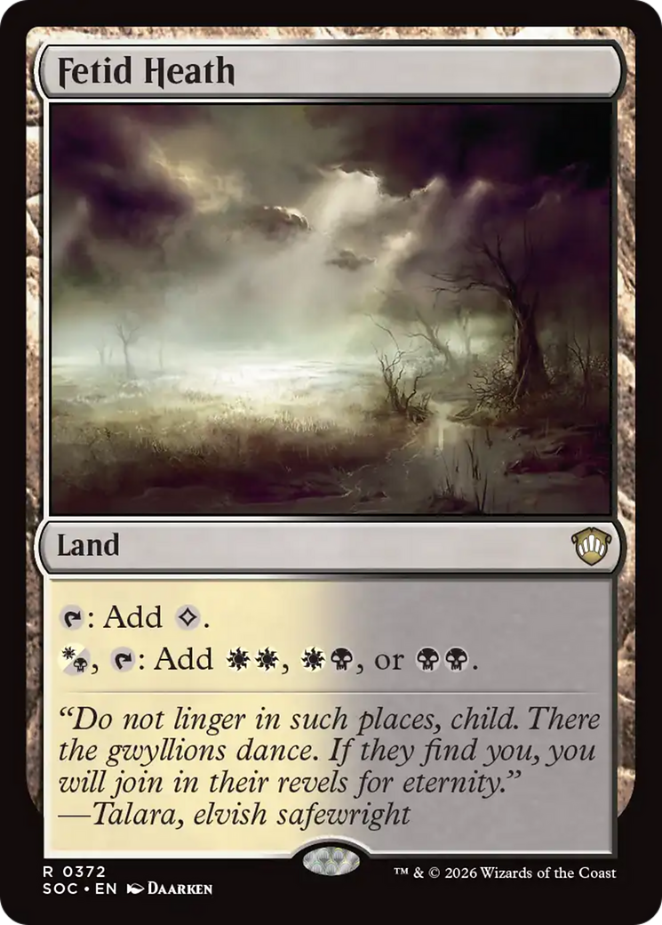 Fetid Heath [Secrets of Strixhaven Commander] | Card Merchant Takapuna