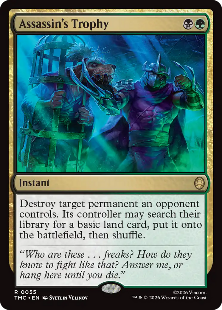 Assassin's Trophy [Teenage Mutant Ninja Turtles Commander] | Card Merchant Takapuna